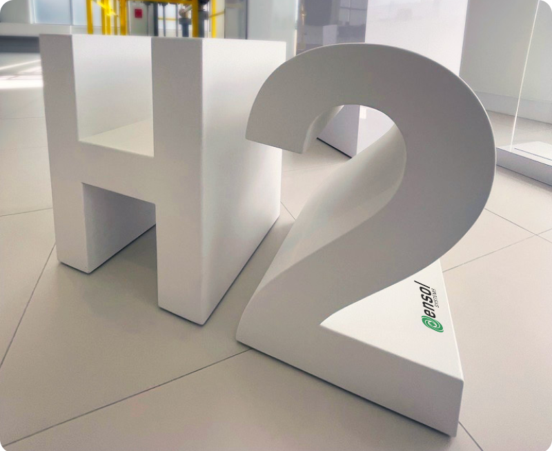 H2 Sign at Ensol Showroom Surrey